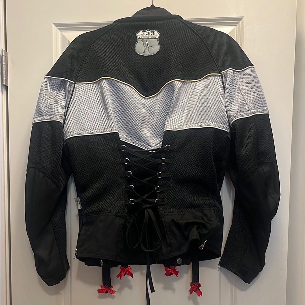 Power Trip L Motorcycle Jacket Corset Style